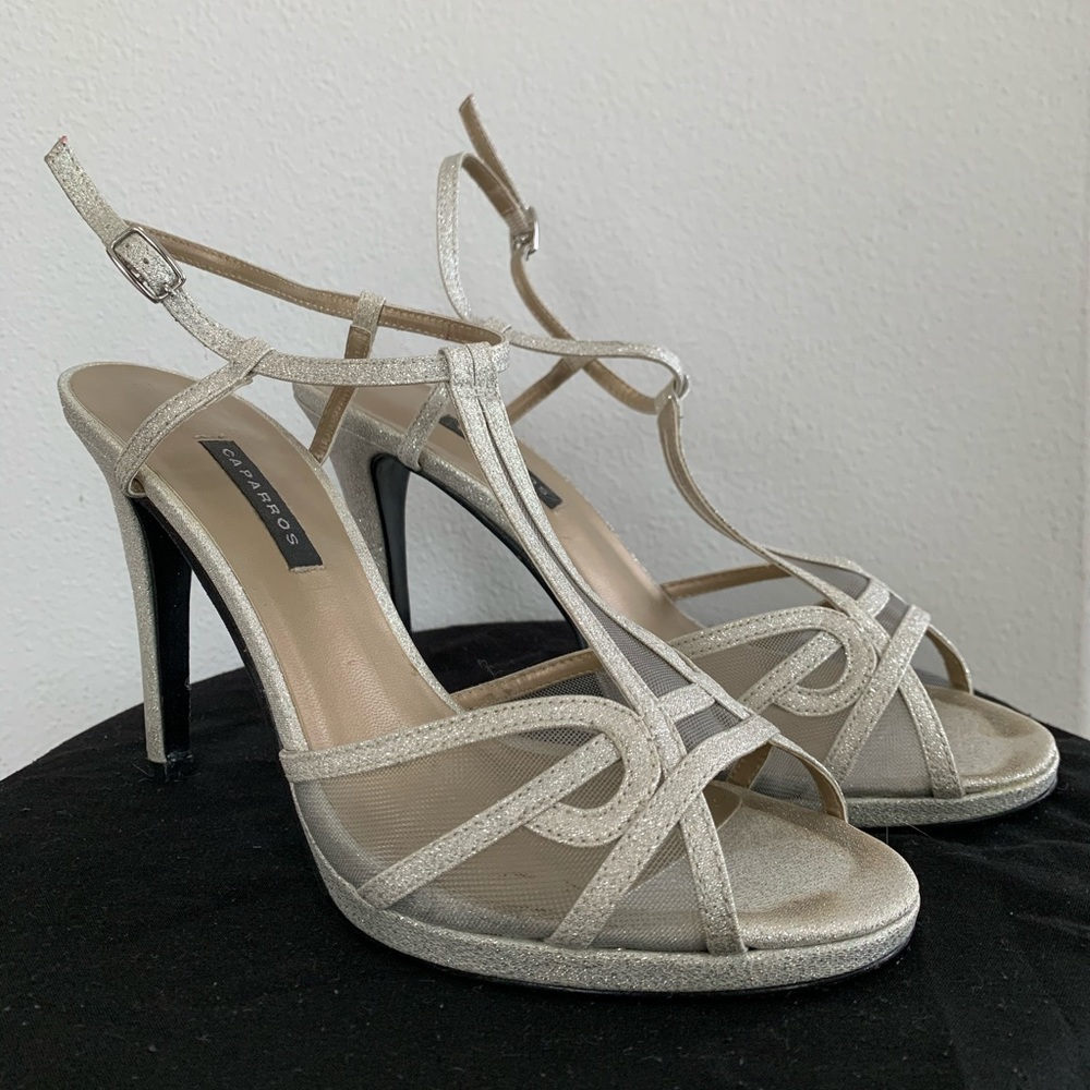 Caparros Silver Heels